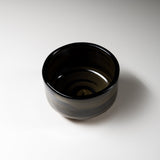 Matcha Bowl - Gold Swirl / 抹茶碗 黒釉金彩