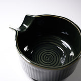 MASAMURA Matcha Bowl with Spout – Katakuchi Oribe / 抹茶碗