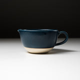 Mino Bunzan Matcha Pouring Bowl - Navy / 抹茶碗 片口藍