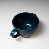 Mino Bunzan Matcha Pouring Bowl - Navy / 抹茶碗 片口藍