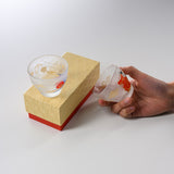 Red Snapper and Mt Fuji Pair Sake Glass Set / 縁起物ペア盃