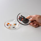 Maneki-neko Cat Plate - Two Colour Options / にゃんこの豆皿