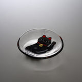Maneki-neko Cat Plate - Two Colour Options / にゃんこの豆皿