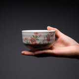 Mini Matcha Bowl - Red Cherry Blossom / 抹茶碗