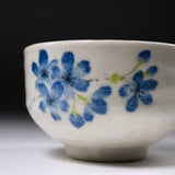 Mini Matcha Bowl - Shiroyama Blue Cherry Blossom / 抹茶碗