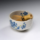 Mini Matcha Bowl - Shiroyama Blue Cherry Blossom / 抹茶碗