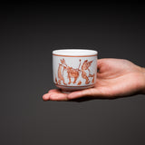 Mino ware Tea Cup Soba Choko - Rabbit - 150 ml