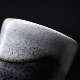 Mino Ware Chawanmushi Bowl With Lid - Snow / 茶碗蒸し碗