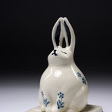 Mino Ware Incense Burner - Rabbit /  香炉