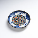 Mino ware Blue Komon Plate 12cm - 3 Options / 藍染小紋 小皿