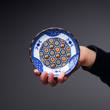 Mino ware Blue Komon Plate 12cm - 3 Options / 藍染小紋 小皿