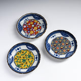 Mino ware Blue Komon Plate 12cm - 3 Options / 藍染小紋 小皿
