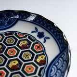 Mino ware Blue Komon Plate 12cm - 3 Options / 藍染小紋 小皿