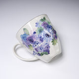 Mino ware Flower Mug Cup - Blue Flower / 花工房 マグカップ