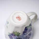 Mino ware Flower Mug Cup - Blue Flower / 花工房 マグカップ