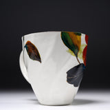 Mino ware Flower Mug Cup - Sasanqua Blossom / 花工房 マグカップ