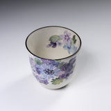Mino ware Flower Tea Cup - Purple Flower / 花工房 ティーカップ