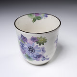 Mino ware Flower Tea Cup - Purple Flower / 花工房 ティーカップ