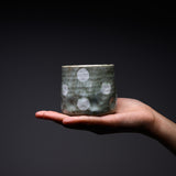 Handmade Tea Cup 160 ml - Moss Dots / 美濃焼き 湯呑み