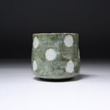 Handmade Tea Cup 160 ml - Moss Dots / 美濃焼き 湯呑み