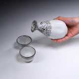 Mino ware Pottery Sake Set - White Thunder / やまい伊藤 酒器セット