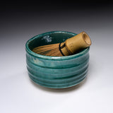 Mino ware Matcha Bowl - Emerald Green / 抹茶碗