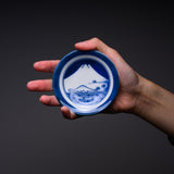 Mino ware Wagara Sometsuke Dinosaur Small Dish - 9 cm / 美濃焼き 恐竜シリーズ