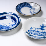 Mino ware Wagara Sometsuke Dinosaur Small Dish - 9 cm / 美濃焼き 恐竜シリーズ