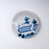 Mino ware Wagara Sometsuke Dinosaur Small Dish - 9 cm / 美濃焼き 恐竜シリーズ