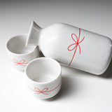 Mino ware Pottery Sake Set - Mizuhiki