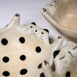 Noriko Sato Cat Bowl - Large - Three Design Options / 水玉工房