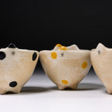 Noriko Sato Cat Round Bowl - Three Design Options / 水玉工房