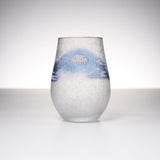 Mt Fuji and Rabbit Tumbler Glass / 富士月兎図 みぞれグラス