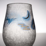 Mt Fuji and Rabbit Tumbler Glass / 富士月兎図 みぞれグラス