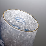 Mt Fuji and Rabbit Tumbler Glass / 富士月兎図 みぞれグラス