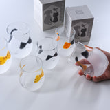 "My Family" Cat Glass Series – Bringers of Good Fortune - 6 Options / わたしの家族シリーズ