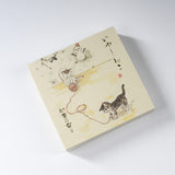 KOUSAIDO Cone Incense with Plate Set - 4 Fragrance Options  / 香彩堂 いやしねこ お香セット