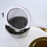 Neo Tea Strainer with Drip Bowl – Made in Japan - Two Colour Options