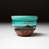 NINSHU Sake Cup, Small Teacup - Emerald Green / 花緑青