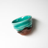 NINSHU Sake Cup, Small Teacup - Emerald Green / 花緑青