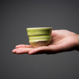 NINSHU Sake Cup, Small Teacup - Kaguya Green / かぐや