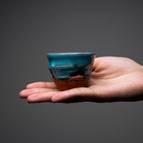 NINSHU Sake Cup, Small Teacup - Souku Blue / 蒼空