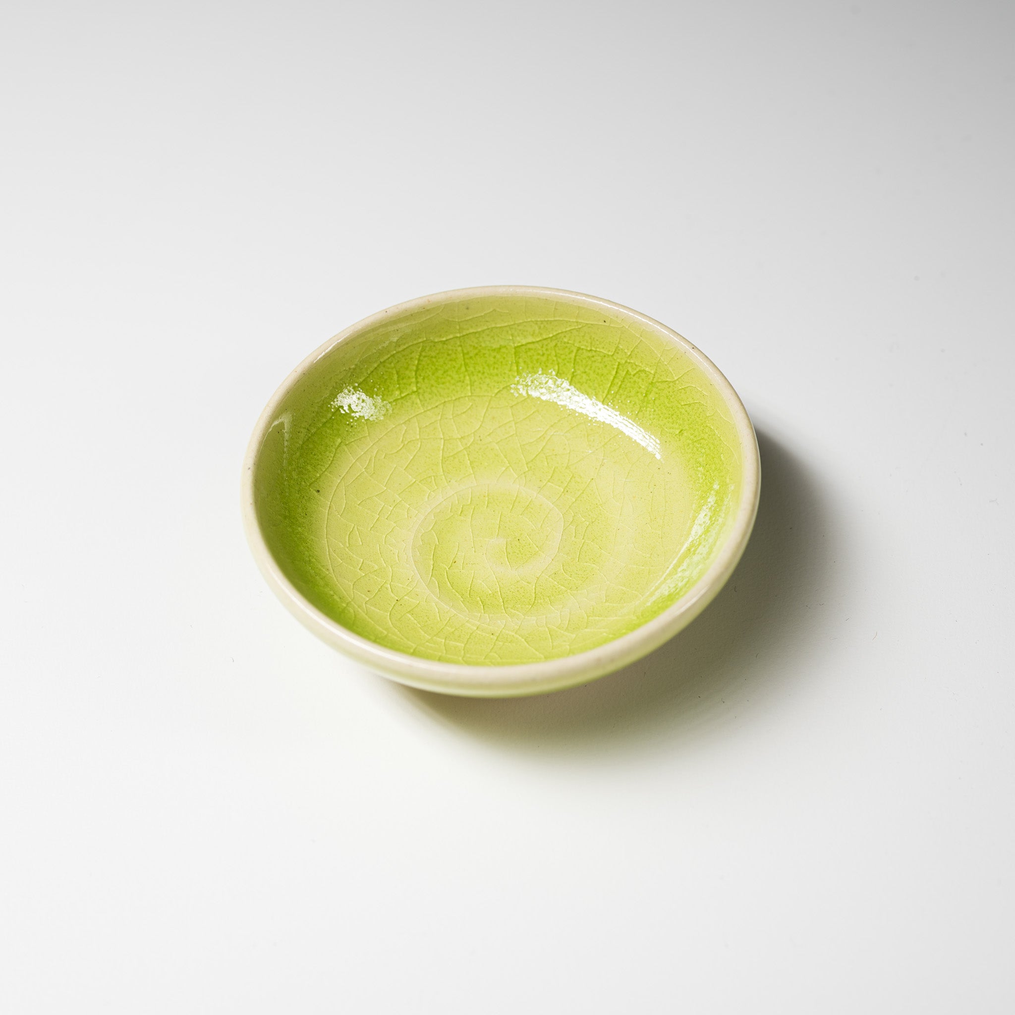NINSHU Single Small Dish - Kaguya Green / 仁秀 豆皿 かぐや
