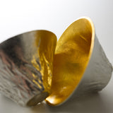NOUSAKU Pair Sake Cup - Fujiyama Tin and Gold Leaf / 能作 盃ギフト