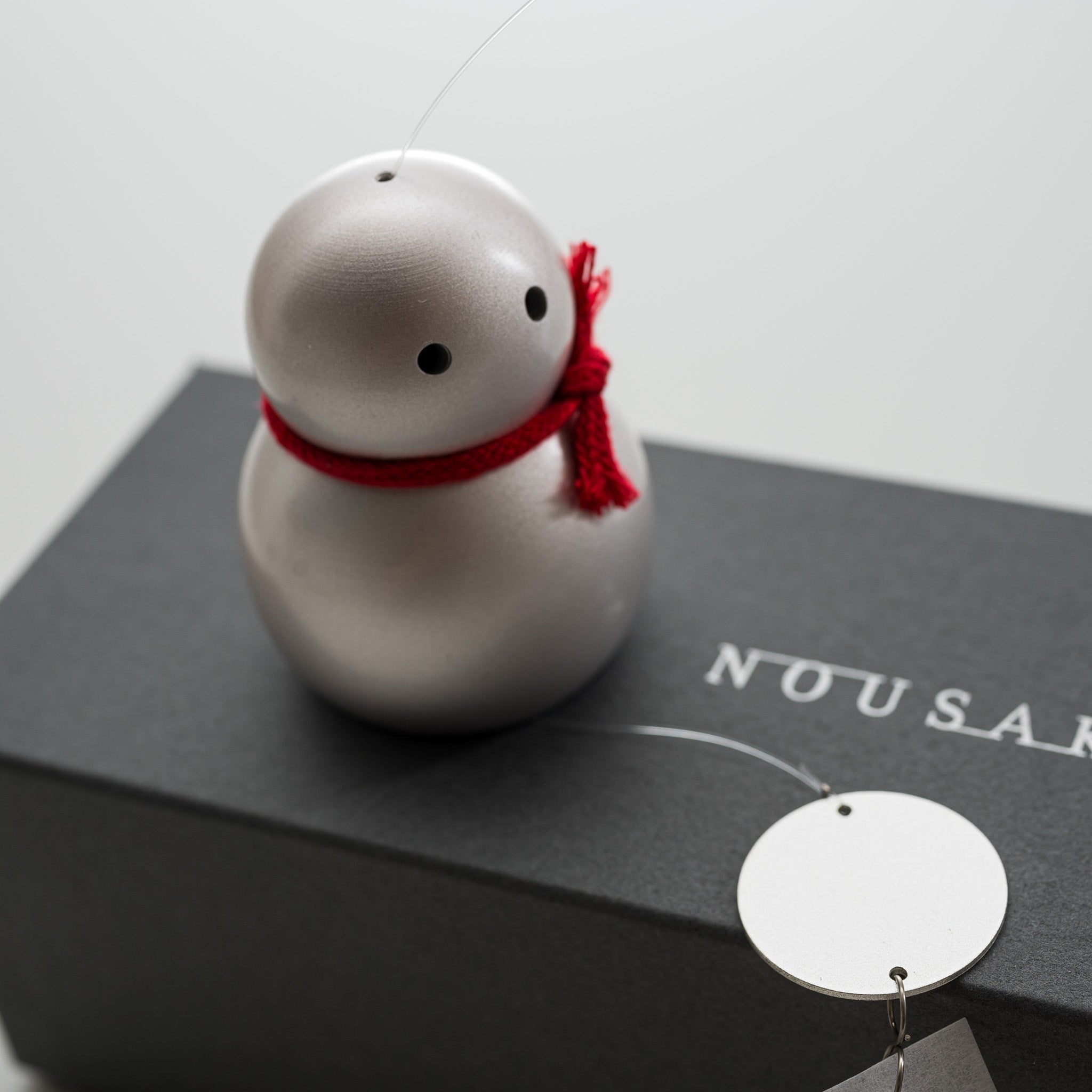 Nousaku Brass Wind Chime - Snowman / 能作 真鍮の風鈴