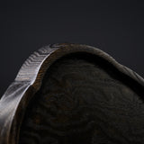ICHIKAWA - Handmade Premium Oval Shape Tray - Japanese Ash Iron-Dyed Black