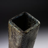 Ouji Kiln Ash Glaze Vase with Wooden Box / 王子窯 灰釉花入