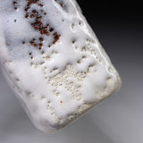 Ouji Kiln Shino White Vase with Wooden Box / 王子窯 志野花入