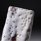 Ouji Kiln Shino White Vase with Wooden Box / 王子窯 志野花入