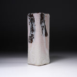 Ouji Kiln Momo Shino Vase with Wooden Box / 王子窯 桃志野花入